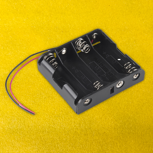 AA Cell Holder for 4 Cells in Series for 6V Output